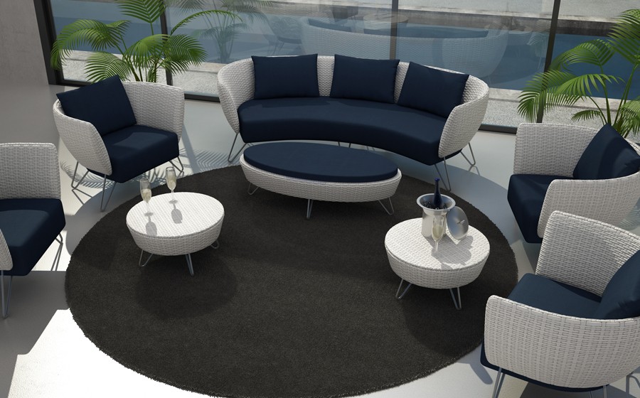 Halo Collection Seating Group White Top