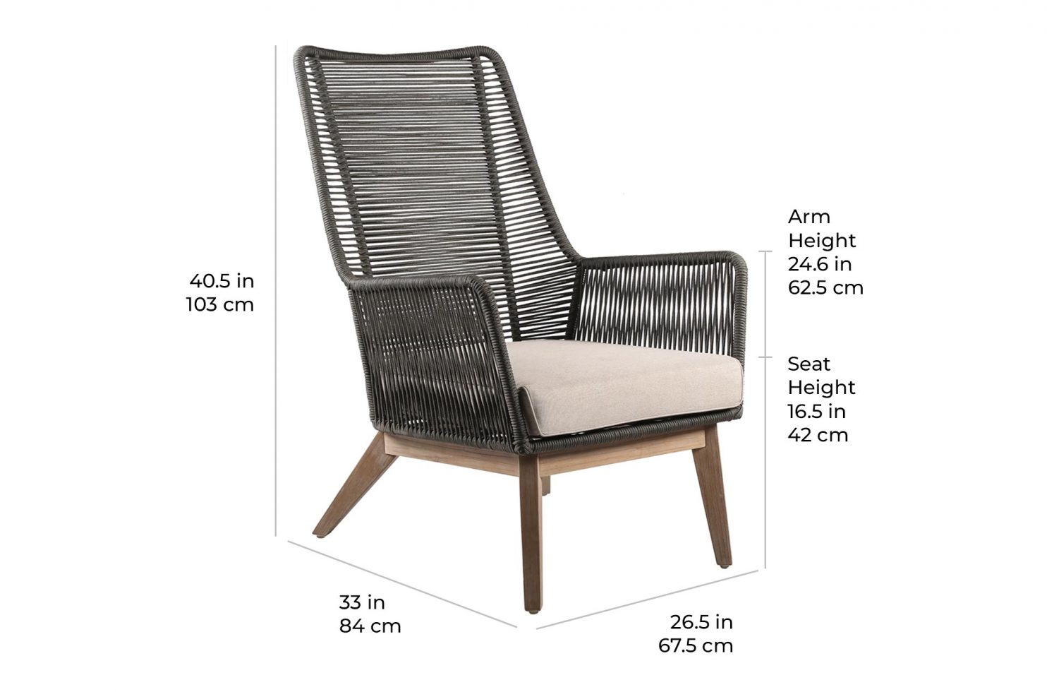 marco polo lounge chair E50499415 scale dims