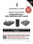 Seasonal Living Ingot Fire User Manual 091421 COVER