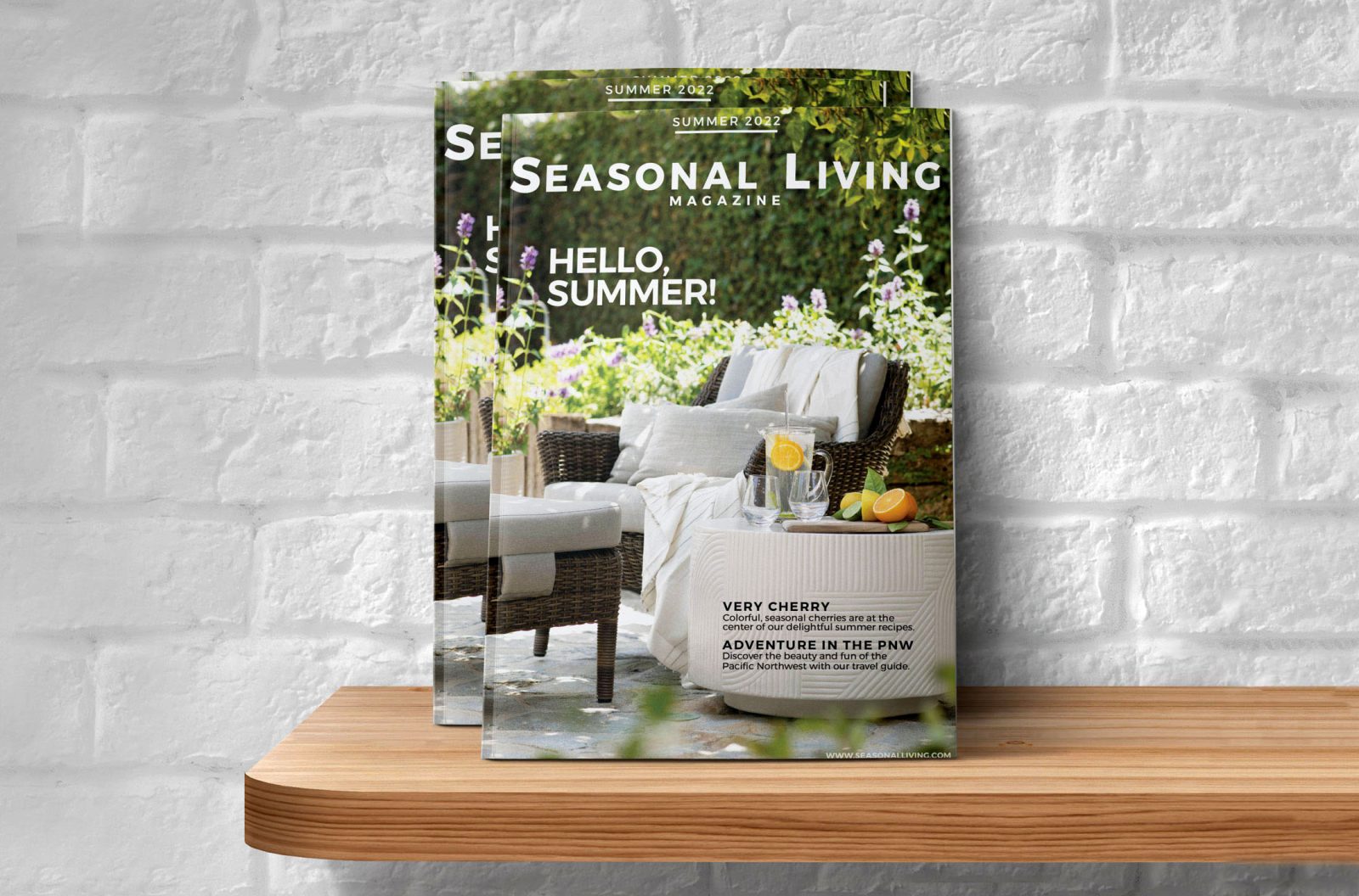 seasonal living summer 2022 cover mockup