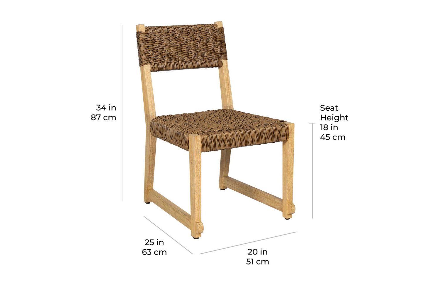 exp java dining chair E50425004 scale dims