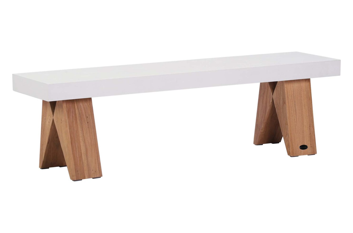 con clip bench 501FT187P2W white 1 3Q web