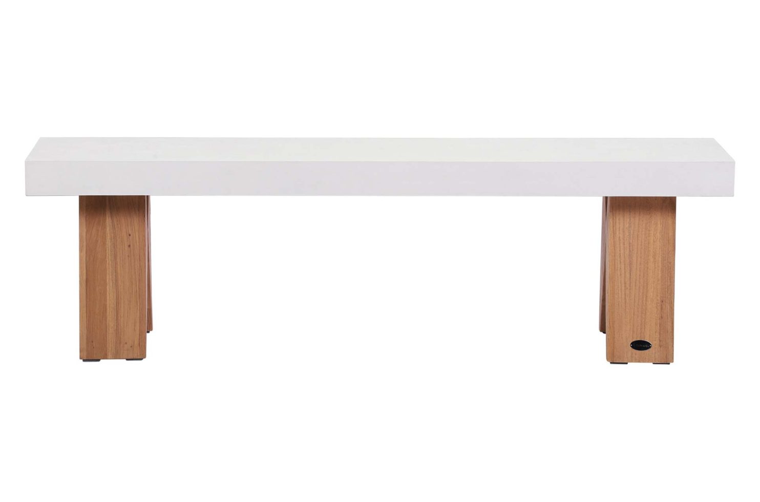 con clip bench 501FT187P2W white 1 front web