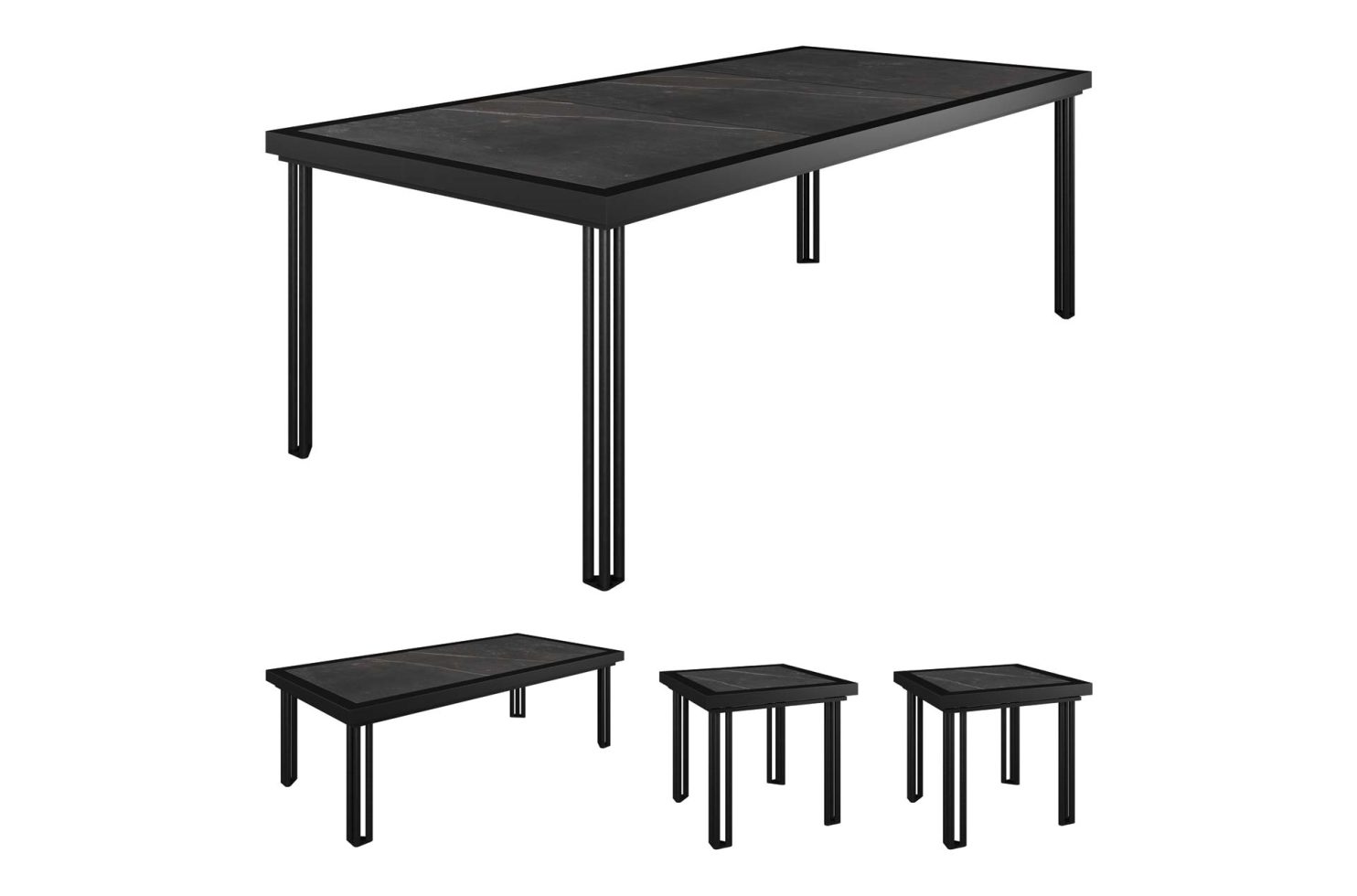 sig patinero dining table set dining PAT99205GKELYA dekton web